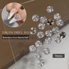Transparent Zircon Diamond Nail Decorations with Pointed and Rounded Designs