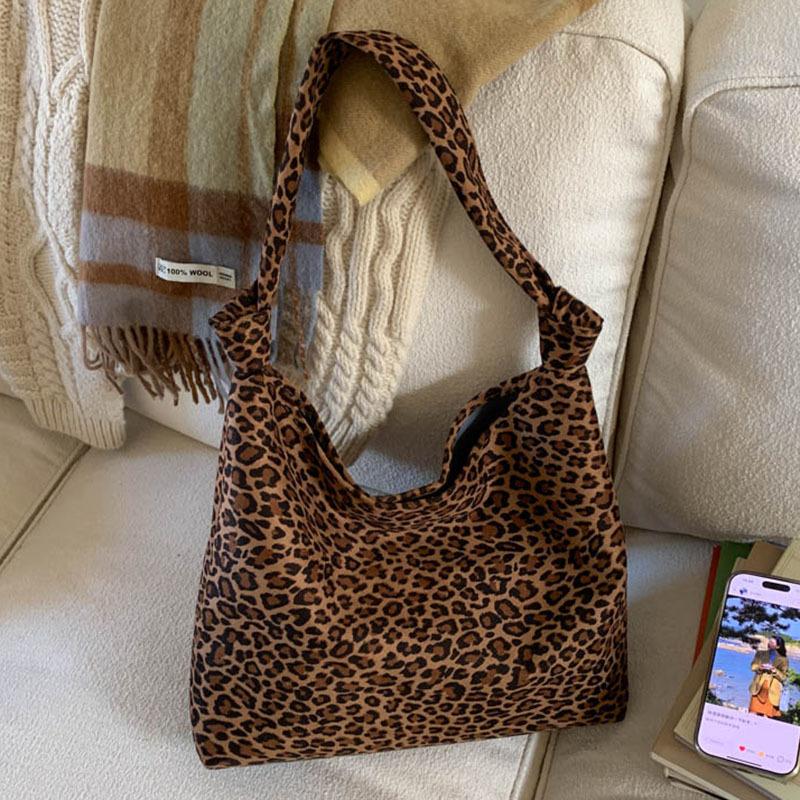 

Замшевая сумка с леопардовым принтом женская большой вместимости новая осенне-зимняя повседневная на плечо сумка-мама и ребенок коричневый