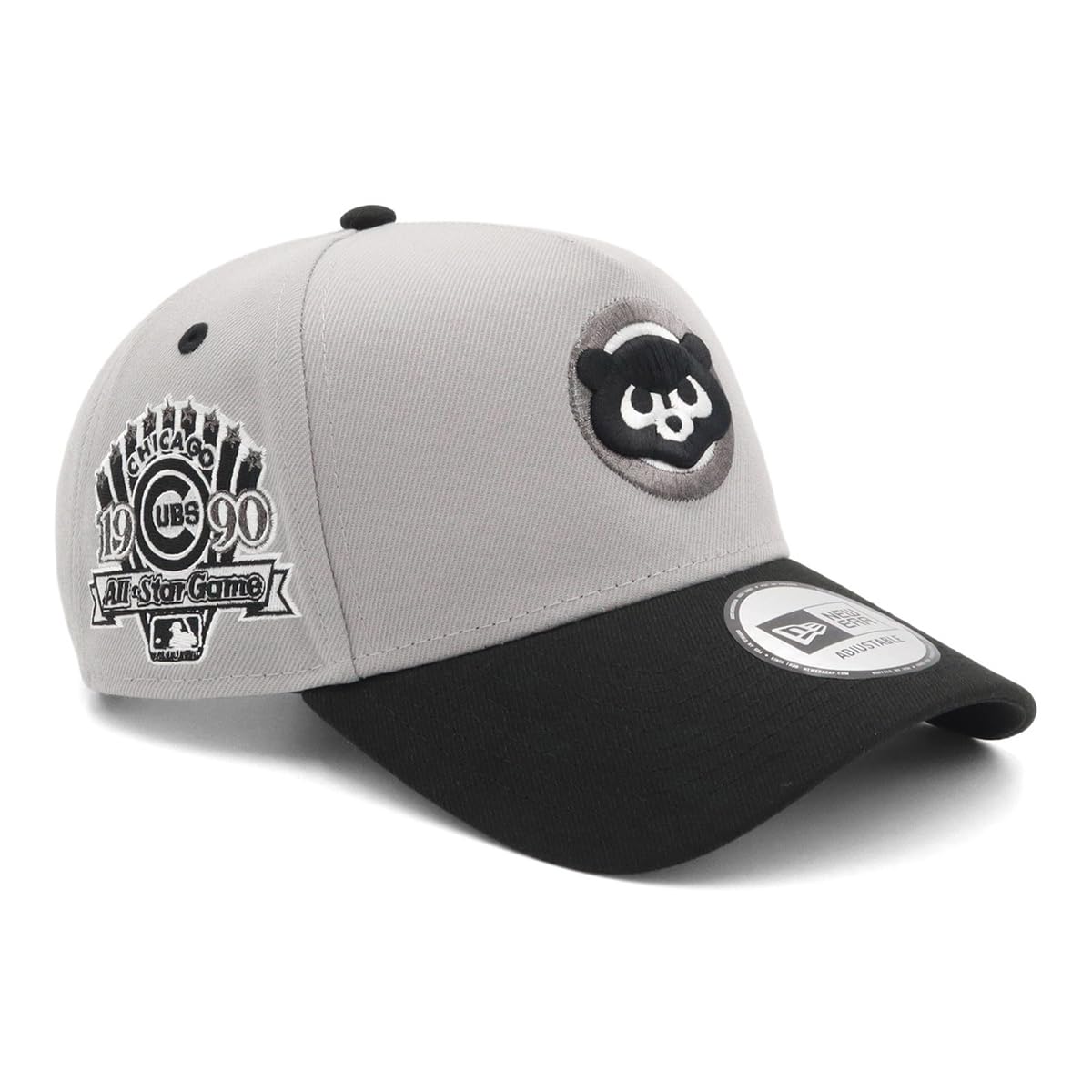 

New Era Cap MLB 9FORTYA-FRAME Side Patch ONSPOTZ Exclusive CUB GrayBlack FREE 9Forty A-FrameCS Side Patch Mlb Chicago Cubs