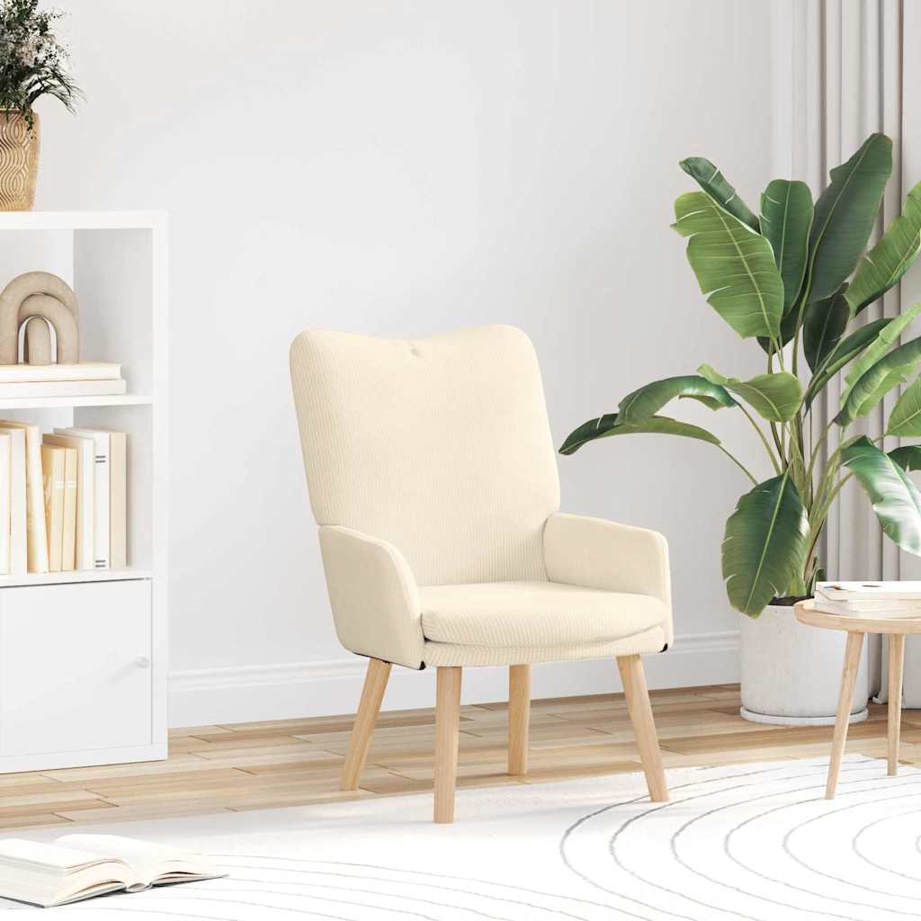 Armchair Cream 63 x 67 x 94 cm Fabric