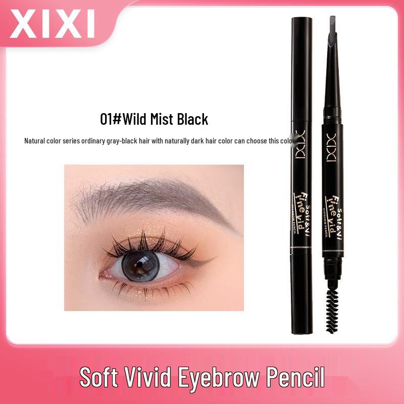XiXi Soft Vivid Eyebrow Pencil: Smudge-Resistant, 3D Natural Strokes for a Bold Look.