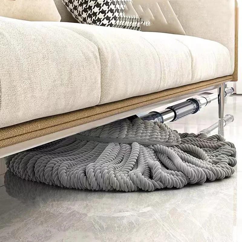 Mocioppo Rotante Autostrizzante Mocio per Lavaggio Mocio Domestico Senza Lavaggio a Mano Mocio per Pulizia Pavimenti Finestre Strumenti di Pulizia per Persona Pigra