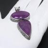 Pietre prețioase din ametist natural Bijuterii din argint 925 lucrate manual Cadouri cu pandantiv ametist pentru femei Cadouri pentru ea Cadouri cu pandantiv cu ametist natural