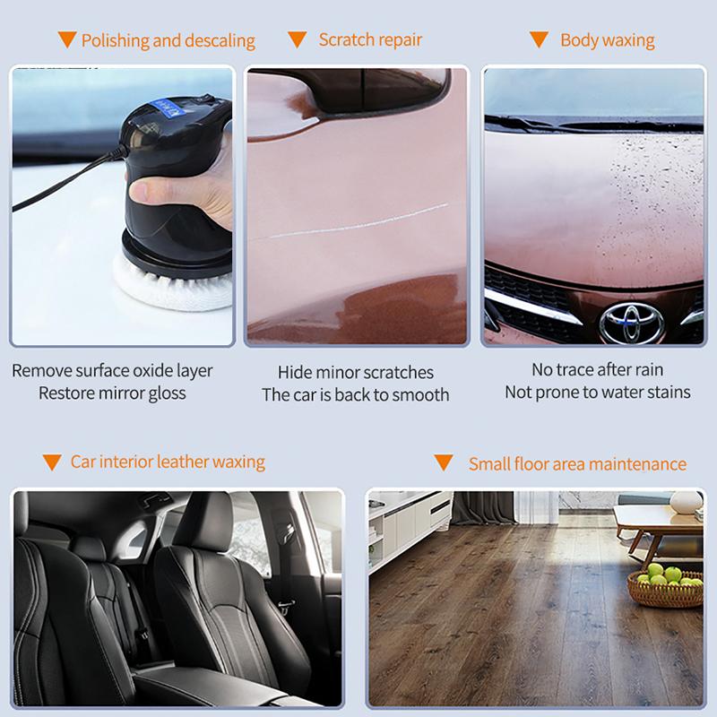 12V 40W Auto elektrische Wachsmaschine Polierer zum Autowachsen Polieren zum Entfernen von Kratzern Bodenpolieren