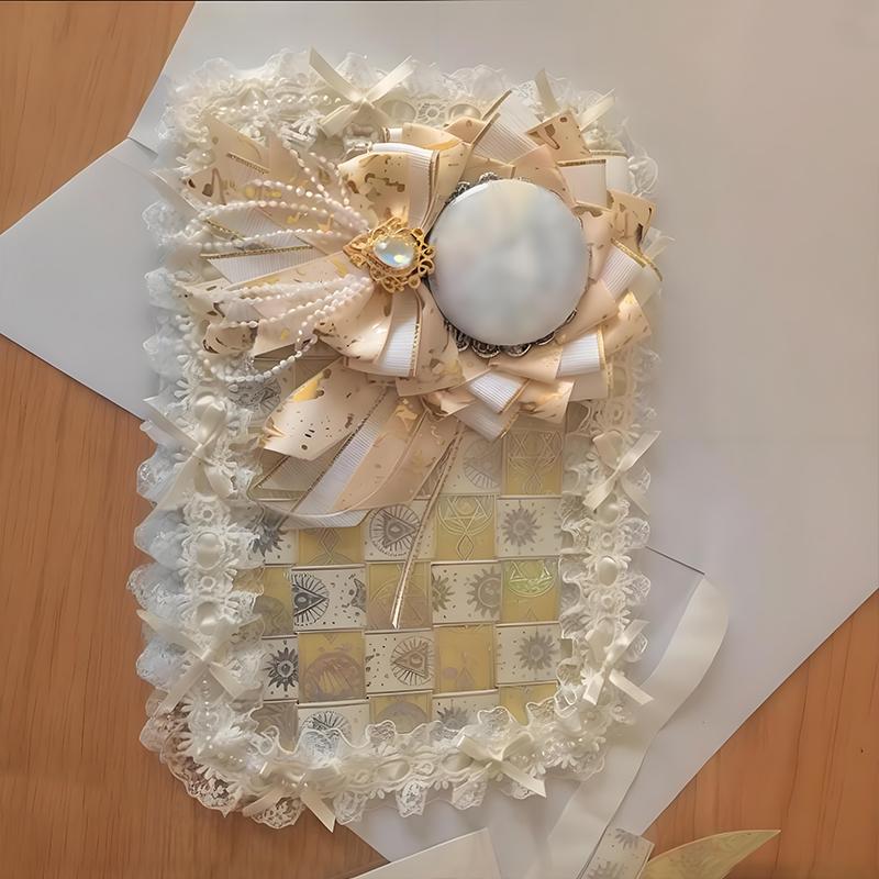 1m Bow Lace DIY Material Trim Ribbon Clothing Accessories Sewing Edges Applique Collar Neckline Edge 3.8cm Wide