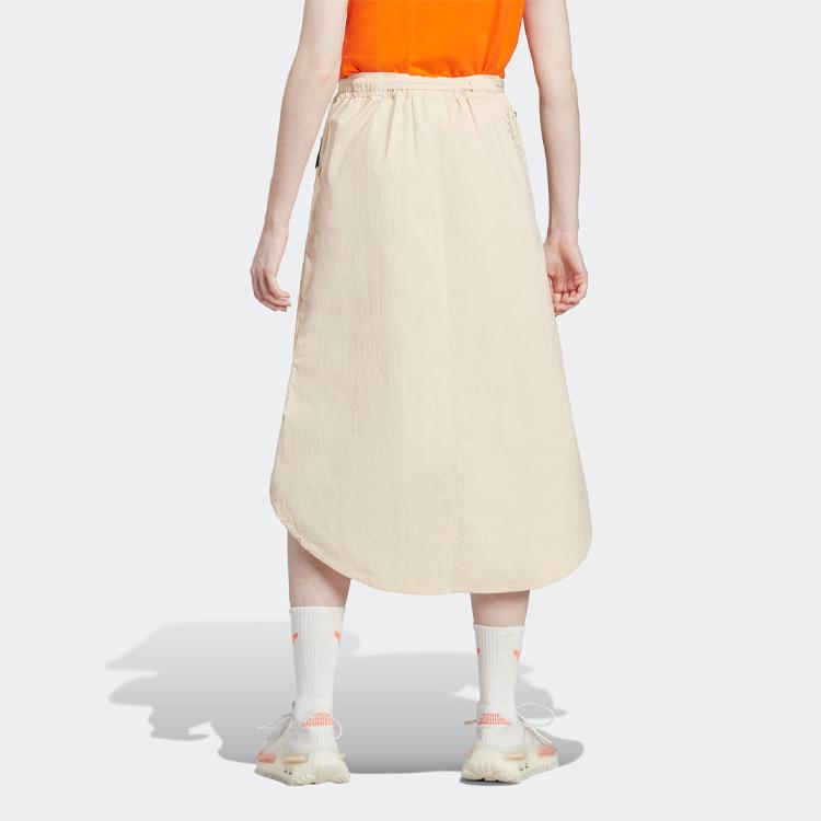 Adidas Originals Трилистник Однотонная юбка-миди с логотипом и принтом Женские юбки — фото 4