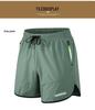 Men's Quick-Dry Ice Silk Sports Shorts - Plus Size, Casual Beach Fitness & Running Pants