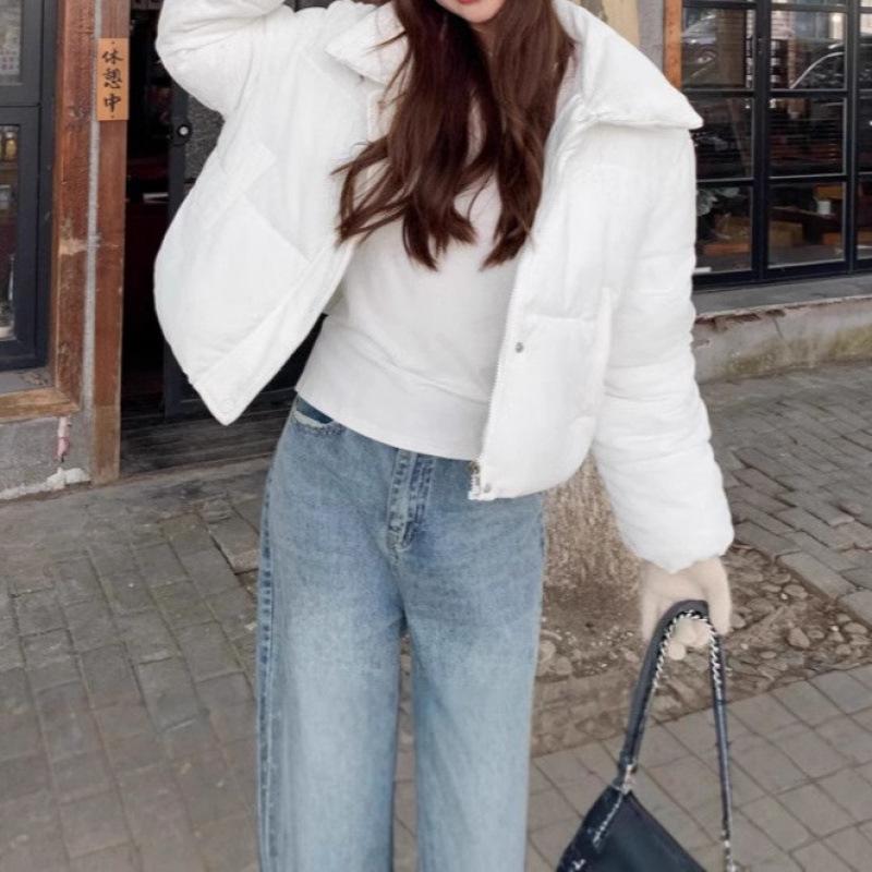 Cotton Corduroy Jacket Winter New Short Style Thickened Student Cotton Jacket for Women