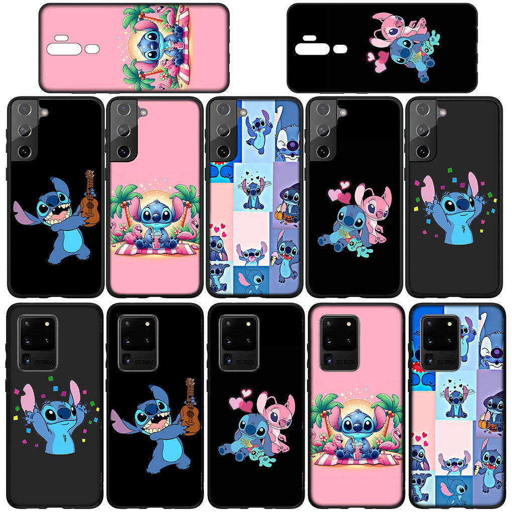 Phone Case for iPhone 17 16 15 Plus X XR 16E Huawei P30 P20 Lite Redmi Note 14 12 11 13 Pro Max OPPO A60 A80 A40 A18 A38 Blue Comics Lilo Stitch Cover