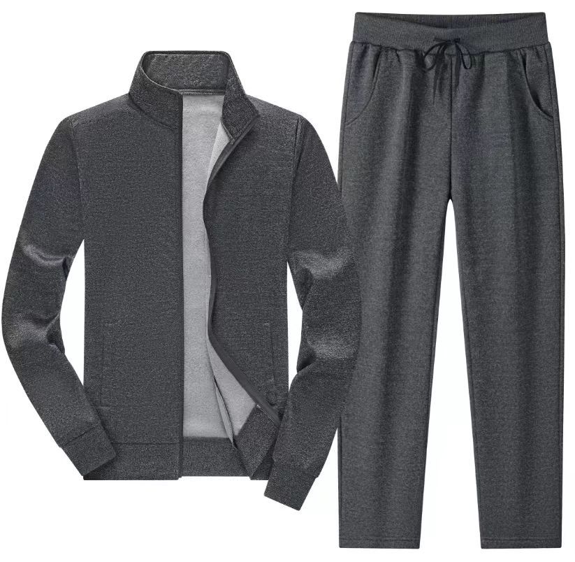 Kardiganový set Podzimní Pánský ležérní set Sportovní dvoudílný set Pánský kabát