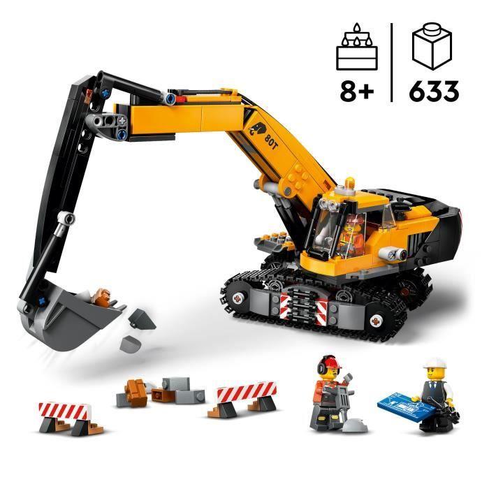 Lego® City 60420 the Yellow Construction Site Excavator, Toy for Children Aged 8 and Over