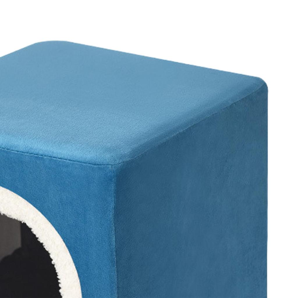 Cat Condo Interactive Hide Out Portable Sturdy Covered Cat Bed Cave Cat Cube for Pet Supplies Kitty Cats Kitten Sleeping