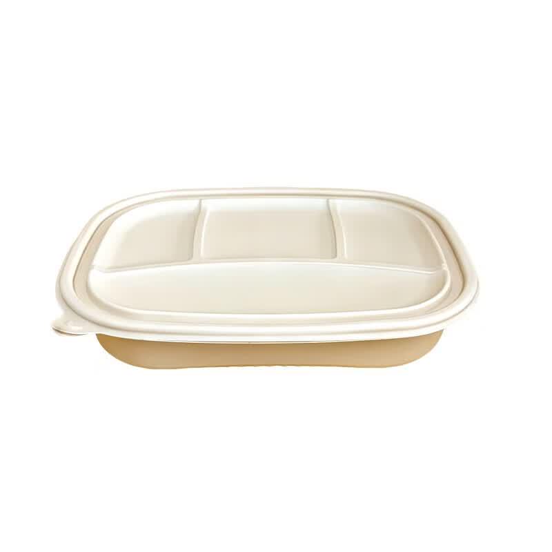 Biodegradable Corn Starch 4-Compartment Lunch Box