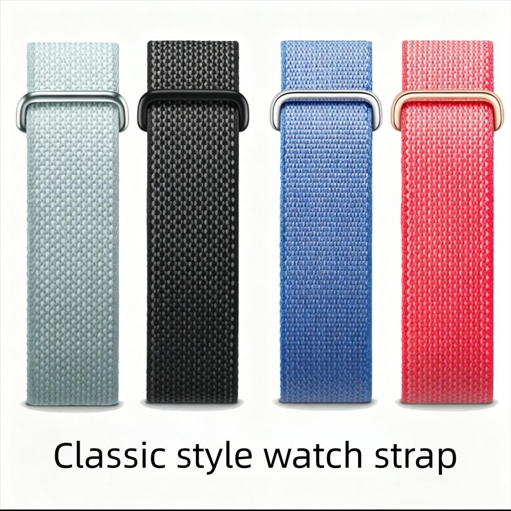 Lemi Comfort Resistente al Sudore Regolabile Nylon per Passante Cinturino Velcro Leggero Traspirante Cinturino per Orologio Google Fitbit