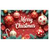 Christmas Decor Banner Christmas Ornaments Festive Backdrop Xmas Event Backdrop Red Background Festive Occasion Display For Home