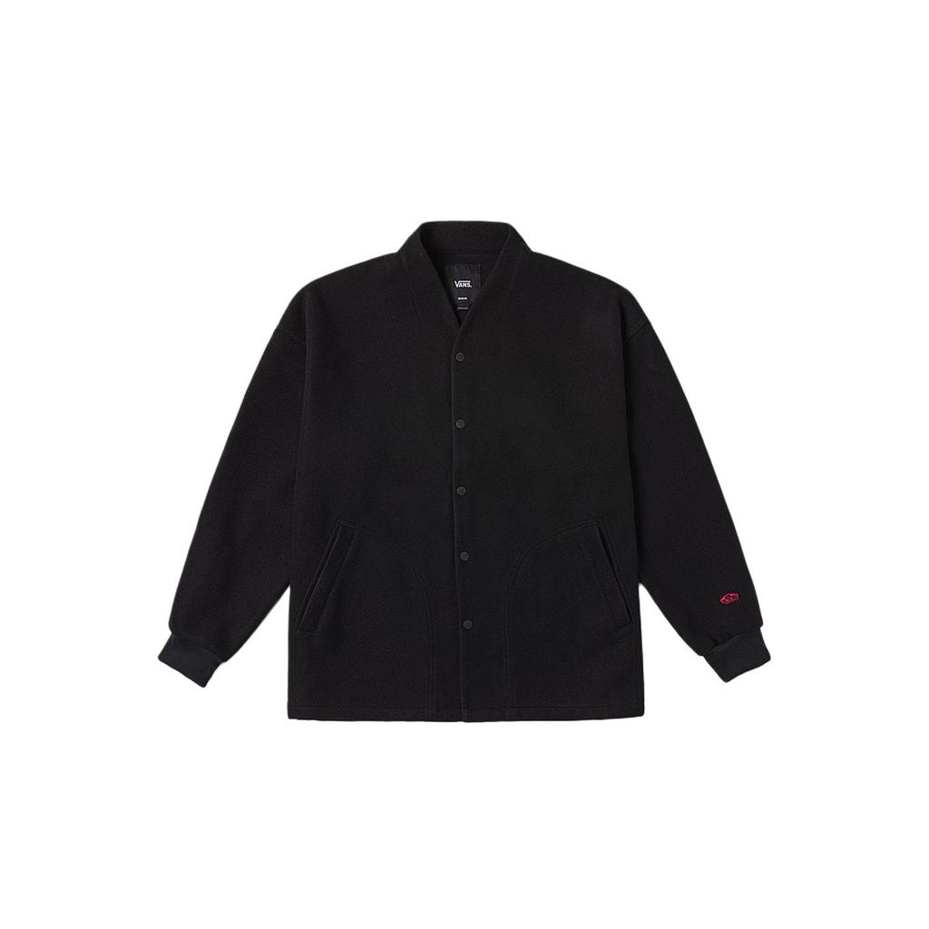 Vans Tdc Fw24 Designer Series Solid Color Fashion Single-Breasted Long Sleeve Jacket Unisex Jacket Black VN000K7XBLK