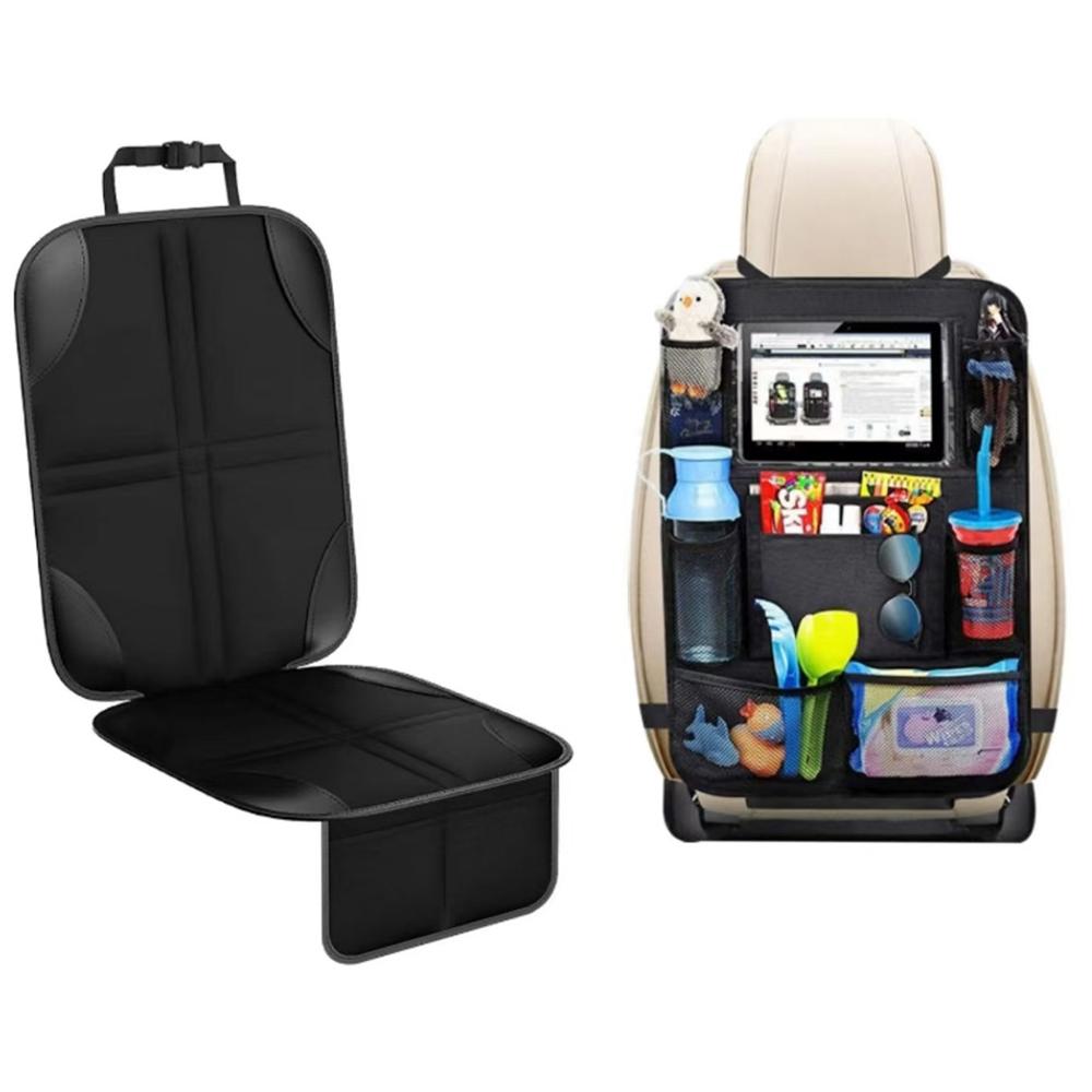 Waterproof Child Safety Seat Anti Kick Seat Cover Car Seat Backrest Protector Mat A