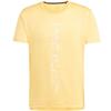 T Shirts Men's Yellow Crew Neck Moderate Straight Fit IP4816