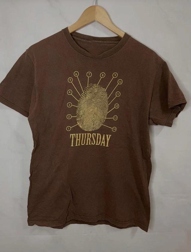

THURSDAY BAND Dark Chocolate Adult Shirt Cotton Full Size MC1187 S