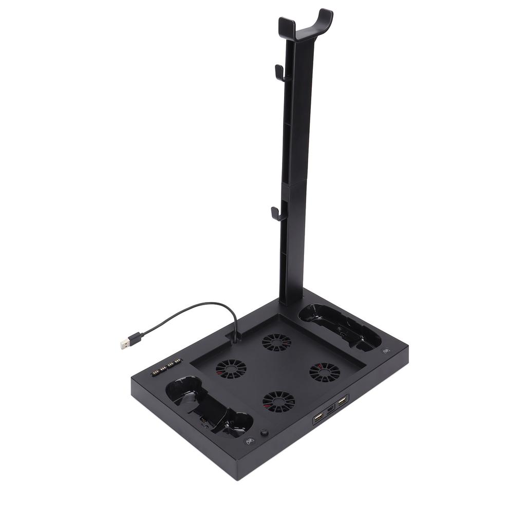 For Xbox Series X Console Cooling Stand Multifunctional Cooling Fan Base with Headset Bracket Battery Adapter
