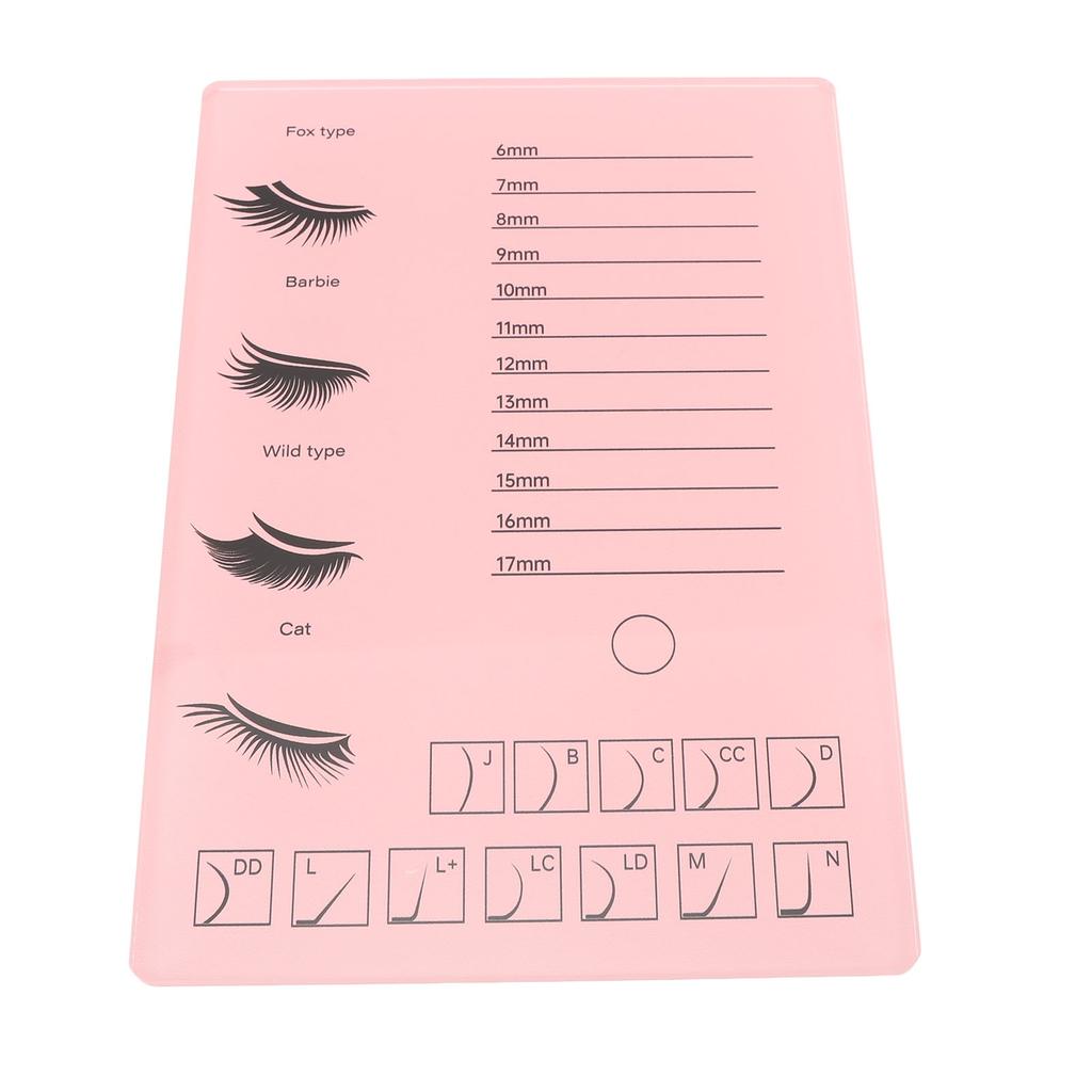 2 in 1 Eyelash Extension Tray 6 To 17mm Acrylic Clearly Marked Professional Eyelash Pallet for Lash