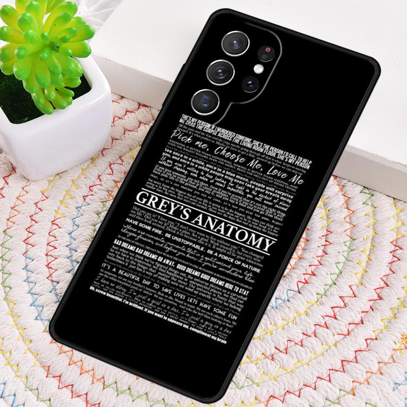 Greys Anatomy TV Quotes Silicone Phone Case For Samsung Galaxy note 10 pro S26 S25 S24 S23 S22 S21 Plus S25Ultra Capa Cover