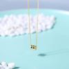 Su Chuang S925 Sterling Silver Clavicle Necklace with Laser-Carved Mirror Surface
