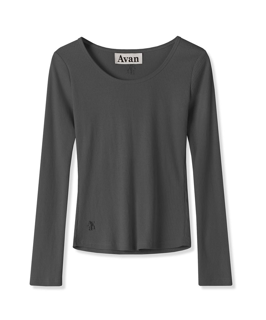 AVANDRESS Aa Layered U-Neck Long Sleeve - 7Col