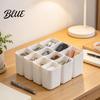 Desktop Cord Keeper Drawer Bin Storage Box Data Cable 11 Compartment Space Saving Plastic Organizer