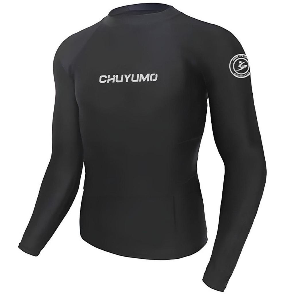 Men's Long Sleeve Quick-Dry Wetsuit - Sun Protection, Jellyfish Shield, for Surfing, Swimming, Snorkeling