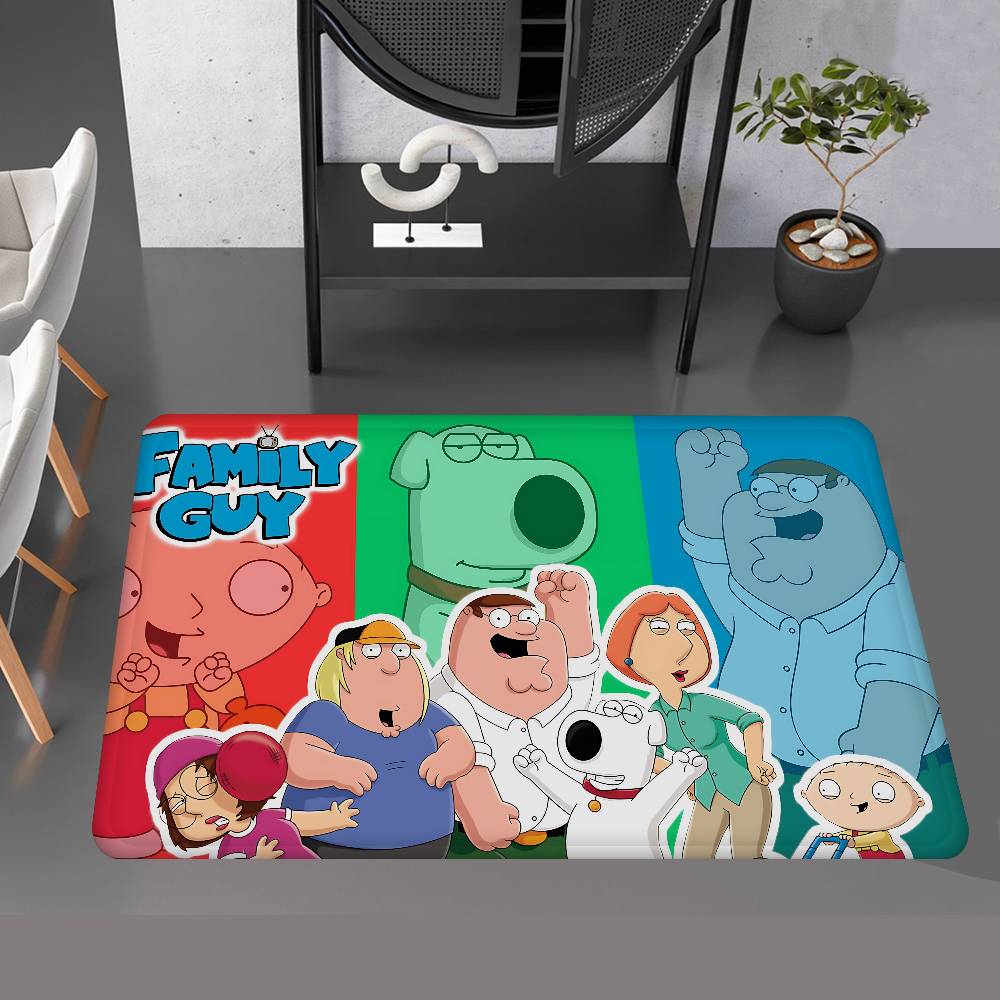 Adult Animation F-Family G-Guy Bathroom Mat Anti-slip Absorb Water Long Strip Cushion Bedroon Mat Welcome Doormat