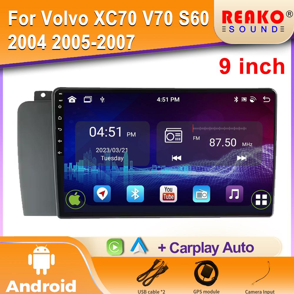 

Android Car Radio для Volvo XC70 V70 S60 2004 2005-2007 Мультимедиа Bluetooth Плеер Навигация 4G GPS Carplay стерео 4 core 1GB+32GB carplay