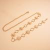 Vintage Woman Chain Belt Gold Dress Cummerbands All-match Punk Waistbands  Clothing Accessories