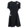 Louis Vuitton Domestically Published RW201A QRL Wool Silk Patch Skater Dress Dress 40 blackUsed