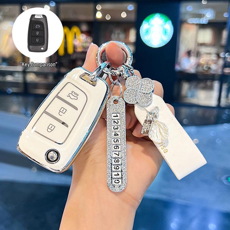 Kompatibel mit 20 Modellen: Schlüsselabdeckung für Beijing Hyundai New Elantra, Verna, ix25, Mistra, ix35 - Schutzschale Schnalle