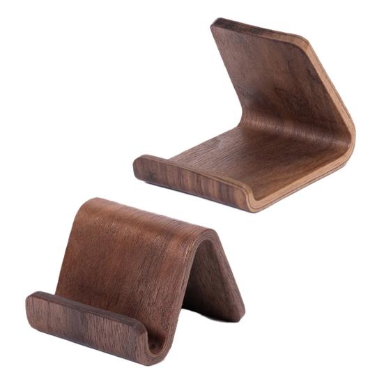 Mobile Phone Stand Walnut Solid Wood Phone Stand Creative Desktop Support Rack for Home