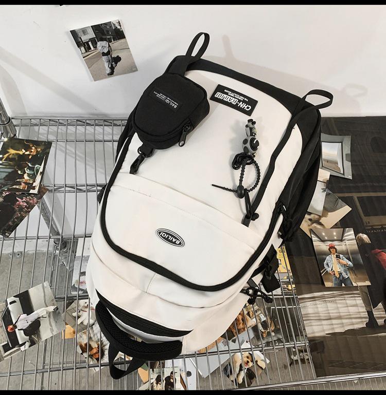 Japanese Style Large Capacity Men's Casual Sports Backpack - Suitable for College, Travel, or School Use