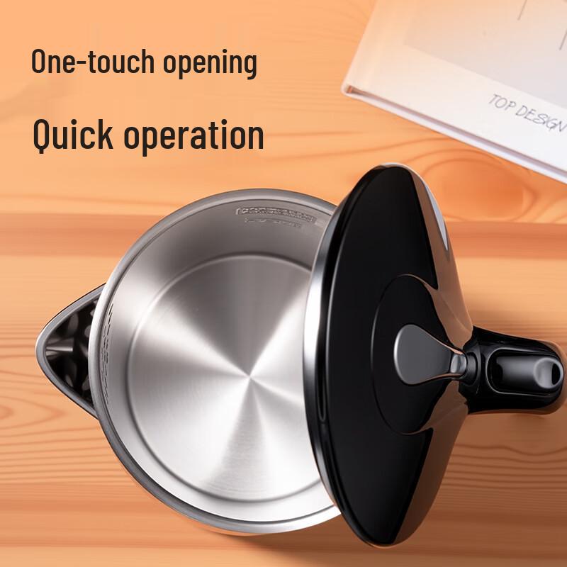Deli 1.7L Electric Kettle with Seamless Stainless Steel Liner