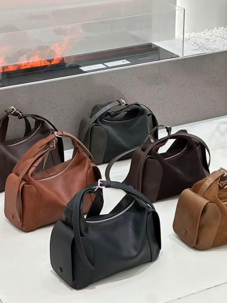 2025 Korean Style Women's Large Capacity Genuine Leather Crossbody Bag