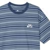 Nike Sb All Over Print Striped Crew Neck Loose Short Sleeve T-Shirt Men Tops Slate-Blue FQ3712-493