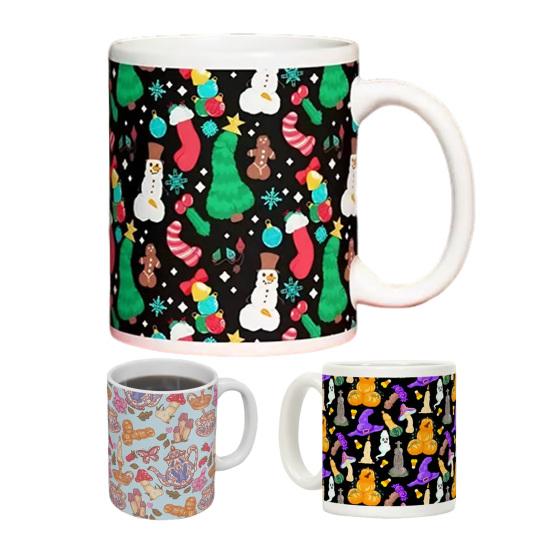 Personalized Christmas Coffee Cup Handcrafted Resin Mug Creative Large Capacity Hot Cold Drinks Mug for Home & Office Use