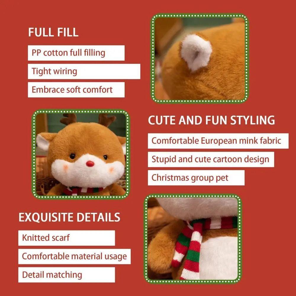 Plush Santa Claus Stuffed Festival Doll Snowman Stuffed Plush Doll  Christmas New Year Gifts
