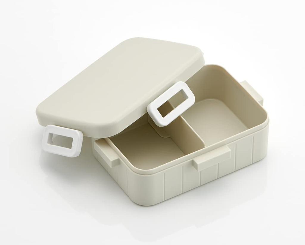 Skater Bento Dishwasher Made in Dull Women's Box, 650ml, 4-Point Lock, Antibacterial, Safe, Leak-Resistant, Japan, Gray, YZFL7AG-A