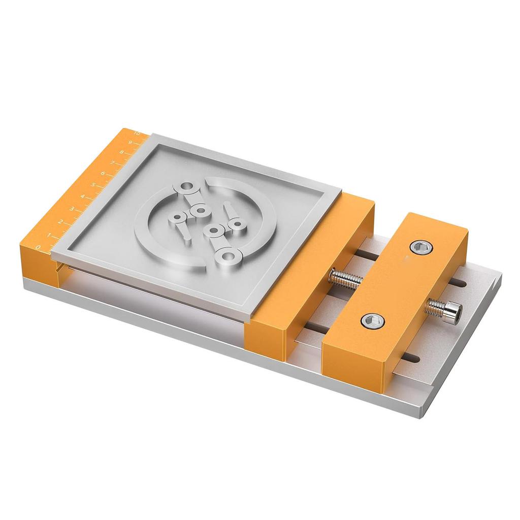 CNC-Schraubstock-Arbeitstisch für Desktop-CNC-Fräsmaschine Präziser 136mm Spannbereich Stabil für Holzbearbeitung Metallbearbeitung