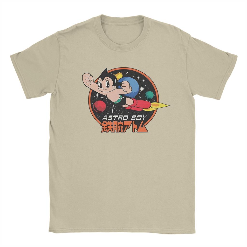 Astro Boy T-Shirts Men Vintage Cotton Tee Shirt Crew Neck Short Sleeve T Shirt Gift Idea Clothes