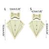 3D Suit Shirt Bow Silicone Rubber Flexible Food Safe Mold Clay Resin Ceramics Candy Fondant Candy Chocolate Soap Mould
