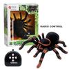 Electronic Remote Control Tarantula  Realistic Crawling Spider with Glowing Eyes 4CH Smart RC Prank Toy for Halloween Scary Gift
