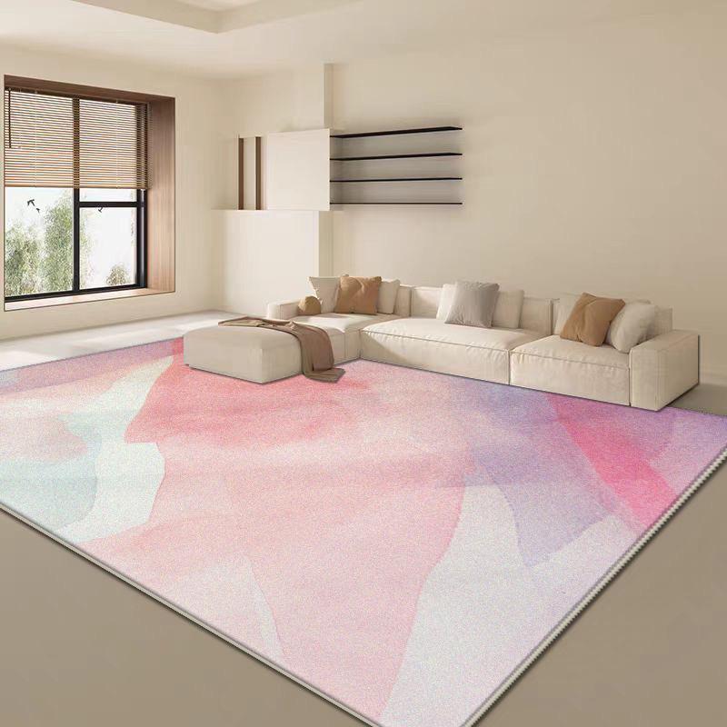 Soft Fluffy Pink Abstract Carpet Living Room Sofa Table Large Area Rugs Bedroom Decoration Lounge Cloakroom Anti-slip Floor Mats