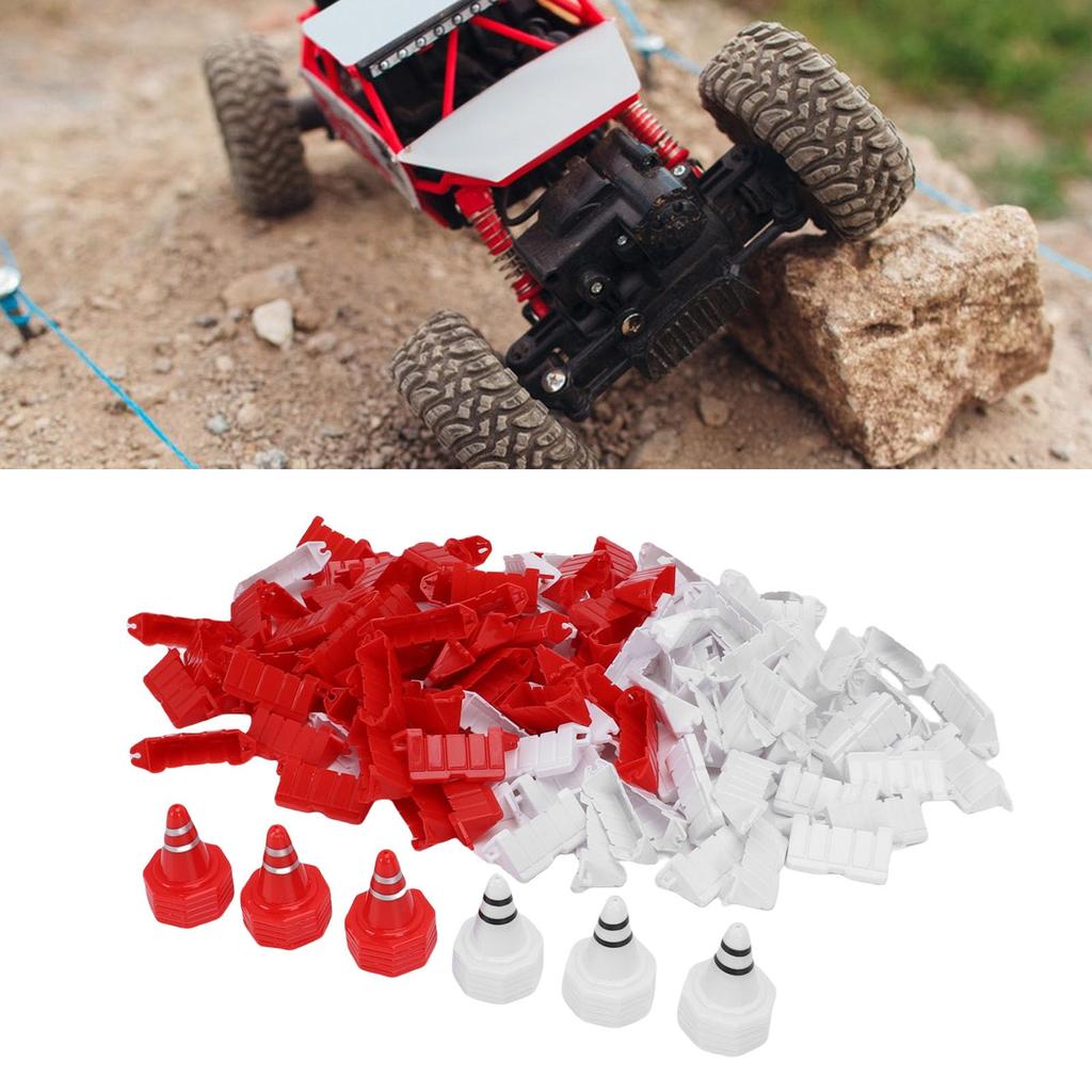 Asixxsix 120pcs RC Car Race Track Drift Runway Drift Field Fence for 1/14 1/16 1/18 1/24 1/28 RC Cars