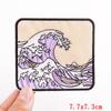 DIY Japanese Anime Cartoon Iron On Patches Cherry Blossoms Lucky Cat Mount Fuji Fusible Patch for Clothes Bag Jacket Decoration